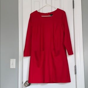 J. Crew Red Wool Dress